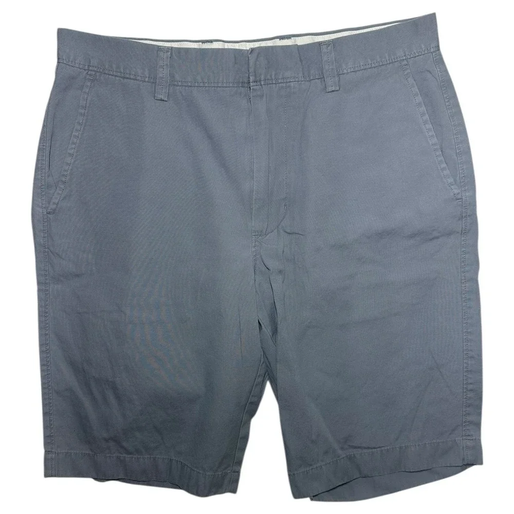 J. Crew Men's Gray Cotton Chino Shorts Size 32 Casual Summer